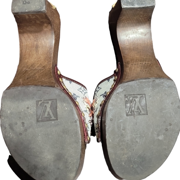 Louis Vuitton Flower sandals  Block Heels 👡 EU 34.5 - Picture 13 of 16